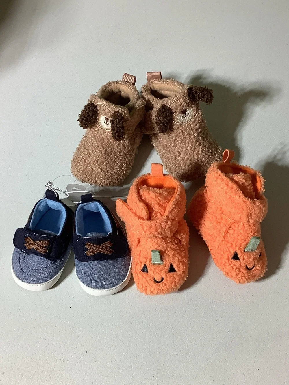 3 pair 0-3 months shoes